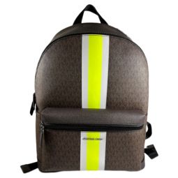 Michael Kors Mens Cooper MK Signature PVC Stripe Backpack
