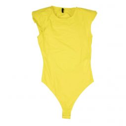 UNRAVEL PROJECT Yellow Cut-Out Bodysuit