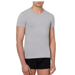 Versace Collection Mens Cotton V-neck Medusa Undershirt T-shirt