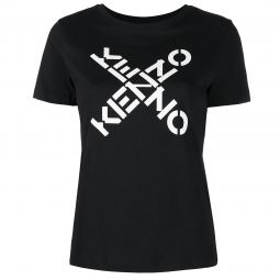 Kenzo Womens Black Logo Short Sleeve T-Shirt