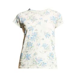 rag & bone Womens All Over Floral Tee Ivory Multi Cotton Short Sleeve