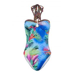 Camilla Womens Whats Your Vice Bandeau One Piece Swimsuit with Ring