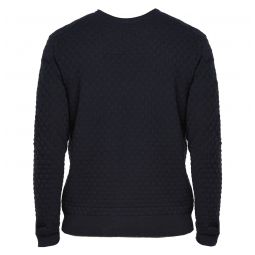 Ted Baker Mens Lentic Jacquard Pullover Sweater Navy Blue