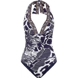 Camilla Halter One Piece With Gathering Wheres Your Head At