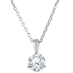 1/4 ct Solitaire Lab Grown Diamond Pendant available in 14K and Platinum