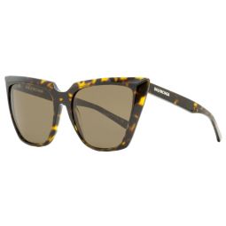 Balenciaga Cateye Sunglasses BB0046S 002 Havana 55mm