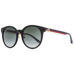 Gucci Oval Sunglasses GG0416SK 001 Black/Multi 55mm 0416