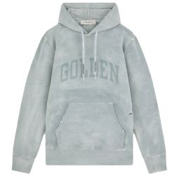 Golden Goose Mens Miami Journey Sweatshirt Regular Cool Grey Hoodie Men