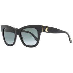 Jimmy Choo Square Sunglasses Jan/S DXF9O Black/Gold/Glitter 52mm