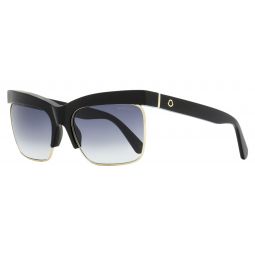 Moncler Veronica Leoni Sunglasses ML0218P 01B Black Gold 61mm