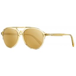 Moncler Pilot Sunglasses ML0228 57L Transparent Amber 58mm 228