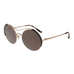 Prada Rose Gold/Brown Oval PR55VS 331408 CONCEPTUAL Sunglasses