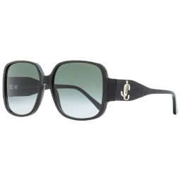 Jimmy Choo Square Sunglasses Tara/S DXF9O Black/Silver/Glitter 59mm