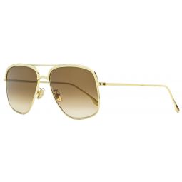 Victoria Beckham Navigator Sunglasses VB200S 714 Gold 57mm 200