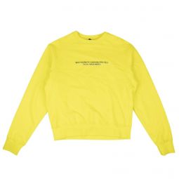 UNRAVEL PROJECT Yellow Logo Jersey Sweatshirt