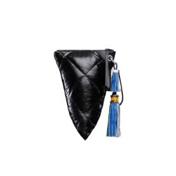 Moncler Genius 1952 Womens Leather Twisted Pouch Bag Black