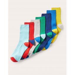 Ribbed Socks 7 Pack - Multi