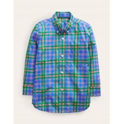 Cotton Shirt - Blue Check