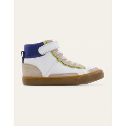 Leather High Tops - White