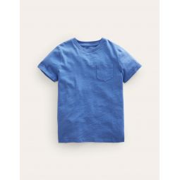 Washed Slub T-shirt - Delft Blue