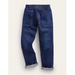 Denim Pull On Jeans - Dark Wash