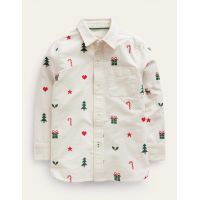 Embroidered Oxford Shirt - Vanilla Pod Christmas