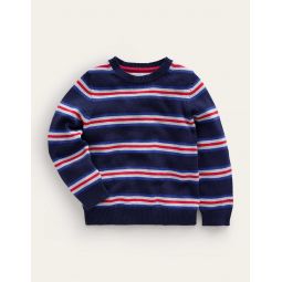 Sparkle Stripe Sweater - French Navy Stripe