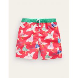 Swim Shorts - Cayenne/ Eggnog Seagulls