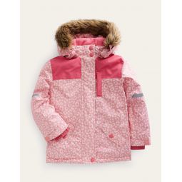 All-weather Waterproof Jacket - Pink Leopard