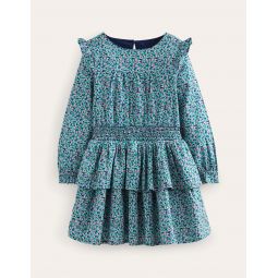Frill Cotton Dress - Ditsy Floral