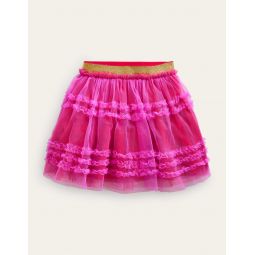 Tulle Party Skirt - Shocking Pink