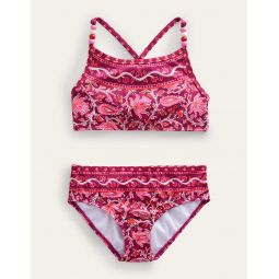Beaded Bikini - Raspberry Radiance Paisley