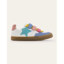 Leather Low Tops - Multi Pastel