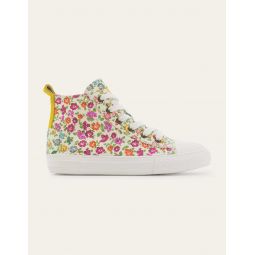 High Top Sneakers - Pink Floral