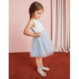Tulle Jersey Dress - Provence Blue