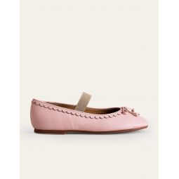Leather Ballet Flat - Provence Dusty Pink