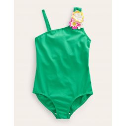 Flutter Flower Swimsuit - Green Pepper