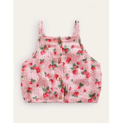Doublecloth Crop Top - French Pink Strawberry