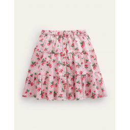 Doublecloth Midi Skirt - French Pink Strawberry