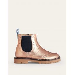 Leather Chelsea Boots - Bronze