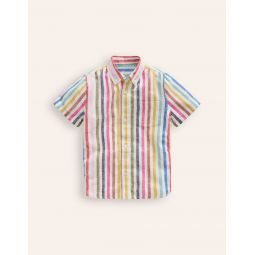 Cotton Linen Shirt - Multistripe