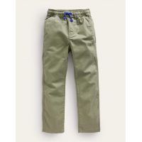 Slim Pull-On Pants - Pottery Green