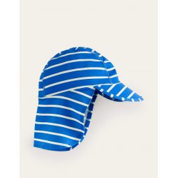 Sun Safe Swim Hat - Blue Stripe