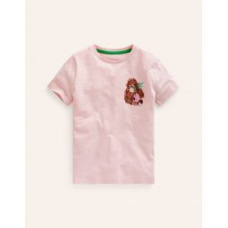 Superstitch Logo T-Shirt - French Pink Orangutan