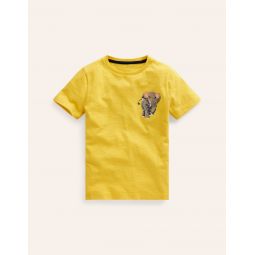 Superstitch Logo T-Shirt - Zest Yellow Elephant