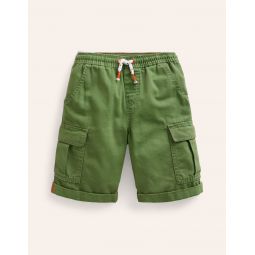 Garment Dye Cargo Shorts - Safari Green