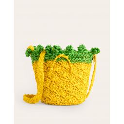 Crochet Fruit Bag - Pineapple Yellow