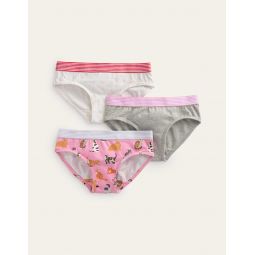 Underwear 3 Pack - Pink Robins