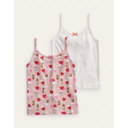 Tank Top 2 Pack - Pink Bunny Hearts