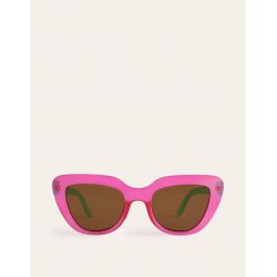 Classic Sunglasses - Pink and Green Colourblock